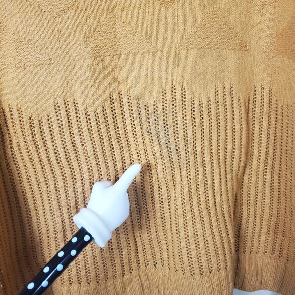 One Grey Day Murphy Pullover in Gold Wool Blend Size M - Picture 4 of 10